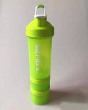3 in 1 Sports Shaker Bottle For Gym Protein Powder shaker Fitness - 450ml - Green Tajori