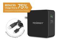 Tenergy 30W 2-Port Adaptive Fast USB Wall Charger Qualcomm Quick Charge 2.0 & Smart Detect Tajori