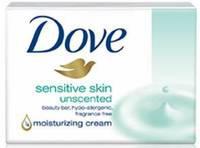 Dove Sensitive Skin Unscented Beauty Bar 120 Grams Tajori