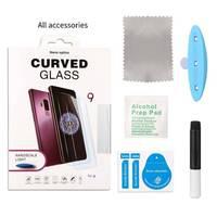 Galaxy S9 Plus Uv Nano Liquid Glue 3D Curved Tempered Glass With Scale Light Tajori