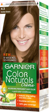 Garnier Color Naturals Hair Color Creme Golden Brown 4.3 Tajori