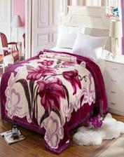 HSB Double Bed Two Ply Cloudy Embossed Blanket  Light & shocking Pink Tajori