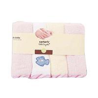 Pink Pack of 4 - Baby Wash Clothes - 100% Cotton - 9x9 Inch Tajori