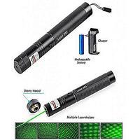 Green Laser Pointer Pen (5Mw /532Nm) - With Charger And Rechargeable Battery Tajori