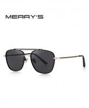 MERRY Black Polarized Square Sunglasses C1