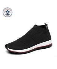 Black Breathable Running Sneakers Sport Shoes