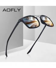 AOFLY Black Classic Polarized TR90 Sunglasses