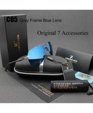 KINGSEVEN Grey Blue Aluminum Magnesium Polarized Sunglasses