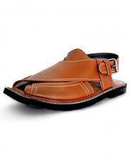 Brown Leather Handcrafted Kaptaan Chappal HCL-003
