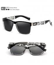KDEAM Black White Polarized Sports Sunglasses