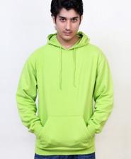 Outfitter Parrot Green Plain Fashion Hoodie