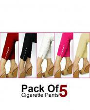 Pack of 5 Stylish Cigarette Pants