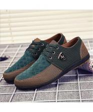 Coffee Green Canvas Shoes