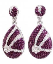 Purple Earrings LE-053