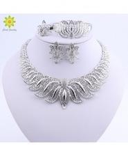 Ouhe Silver Zinc Alloy Crystal Jewelry Set