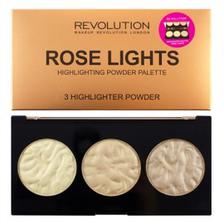 Makeup Revolution Highlighter Palette Rose Lights