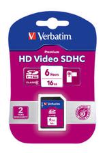Verbatim HD Video SDHC Card 12 Hours 32GB (Class 6)