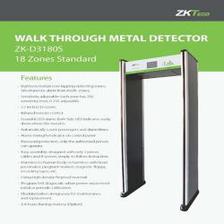 Zkteco |PB-4060L/R WALK THROUGH METAL DETECTOR