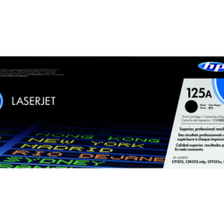 HP 125A Black Original LaserJet Toner Cartridge, CB540A
