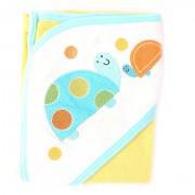 Gerber Super Soft & Absorbent Hooded Bath Towel(80% Cotton 20% Polyester) 30x30 Inch Yellow