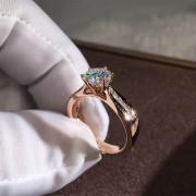 Dazzling Round Princess Cut Zircon Ring Wedding Engagement Rings for Women