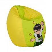 Ben 10 Toddler Bean Bag Chair-Yellow & Green