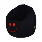 Smiley Bean Bag - Black