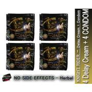 Royal Herbal Knight Rider Imported Condom + Delay Cream (4 Condoms & 4 Creams)