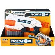 Soft Dart Gun - Features Storm Zone Gun & 16 Soft Darts ( White Orange Blue ) )