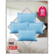 Pack of 4 L/BLUE PILLOW COVERS