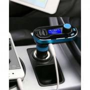 3-in-1 Car MP3 Player FM Transmitter Dual Port Car Charger-Black