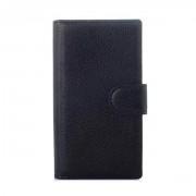 Leather Wallet Case for Nokia Lumia 435 - Black