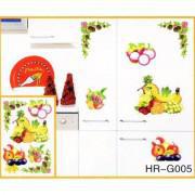 3D Kitchen Art Fruits Banana Apple Wall Stickers For Wall Cabinets Fridge-Easily Removable