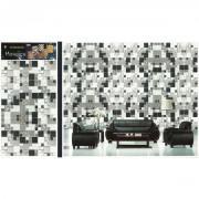 Small Squares Tiles Design Wallpaper Like Wall Sticker for(30x18.5 Inches)