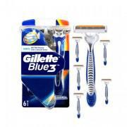 Pack Of 6 Gillette - 3 Disposable Razors And 3 Blades - Hd