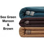 Pack of 3 - Kamalia Khaddar - Brown - Maroon - Sea Green