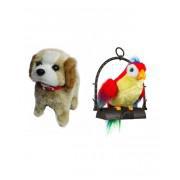 Talking Parrot and Puppy Toy