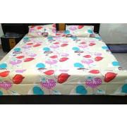MulticolorCotton Printed King Size Bed Sheet