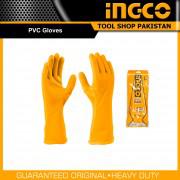Ingco PVC Gloves - Yellow