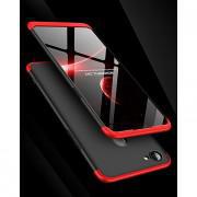 360 Protective Case For Oppo F7 - Red & Black