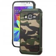 Hybrid Armor Camouflage Case For Samsung Galaxy A8 - Green
