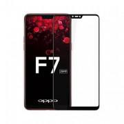 5D Tempered Glass Protector For OPPO F7 - Black