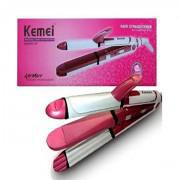 Kemei Kemei KM 1291 3in1 Hair Straightener Cum Curler And Crimper Iron