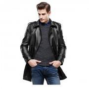 Black Leather Long coat