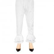White Double Frill Trouser