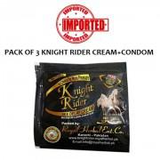 Pack Of 3 Knight Rider Cream+Condom
