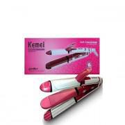 Kemei KM 1291 3in1 Hair Straightener Cum Curler And Crimper Iron