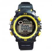 Black & Yellow Xintai Digital Sports Watch