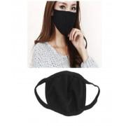 Anti Dust Pollution Face Mask - 3Pcs - Black