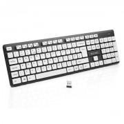 KA150 Wireless Keyboard with function keys,Chocolaty Keycaps-White